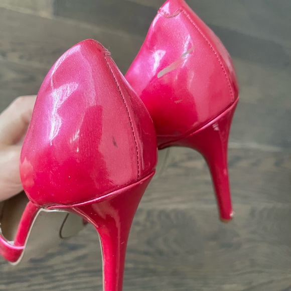 HOT PINK NINE WEST HEELS - Picture 4 of 5